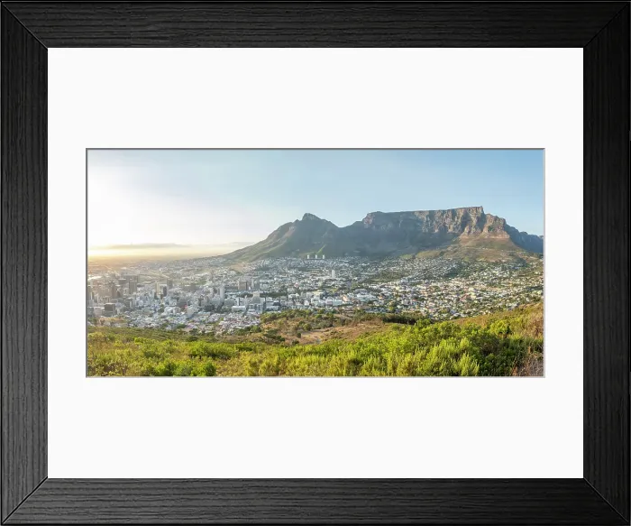 Framed Print : Table Mountan & Cape Town, Western Cape, South Africa