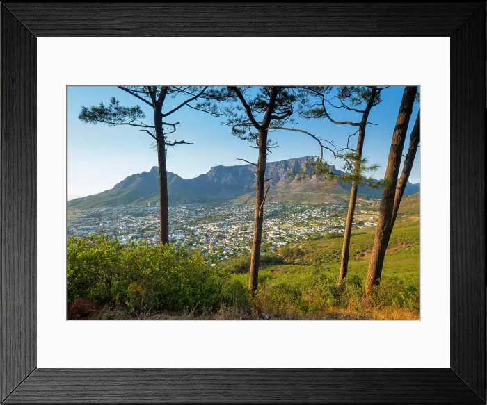 Framed Print : Table Mountan & Cape Town, Western Cape, South Africa Framed Print : Table Mountan & Cape Town, Western Cape, South Africa
