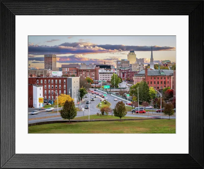 Framed Print : Worcester, Worcester, Massachusetts, New England, USA Framed Print : Worcester, Worcester, Massachusetts, New England, USA