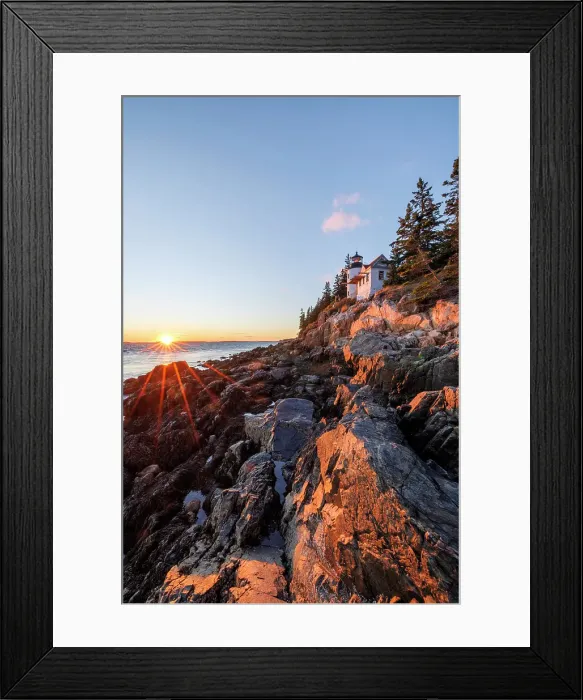 Framed Print : Bass Harbour Lighthouse, Acadia National Park, Bar Harbor, Maine, United States