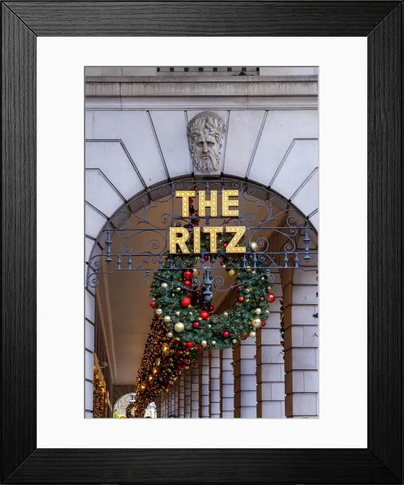 Framed Print : The Ritz Hotel decorated at Christmas, London, England, UK Framed Print : The Ritz Hotel decorated at Christmas, London, England, UK