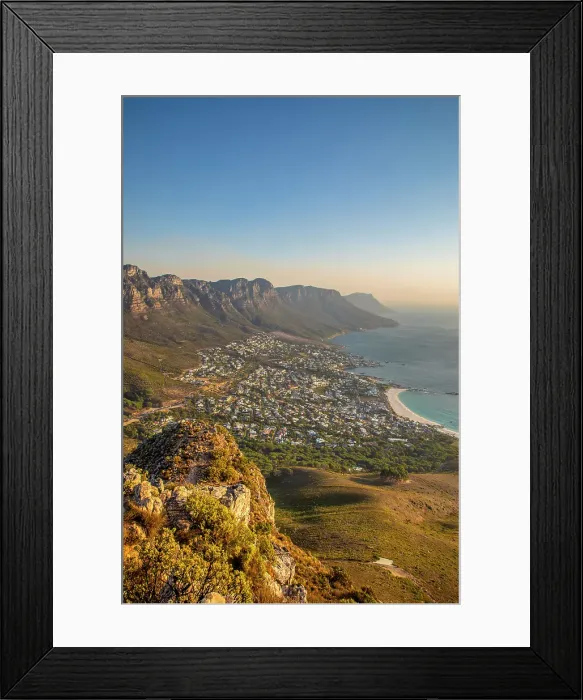 Framed Print : Camps Bay from Lion's Head & The Twelve Apostles, Cape Town, Western Cape, South Africa Framed Print : Camps Bay from Lion's Head & The Twelve Apostles, Cape Town, Western Cape, South Africa