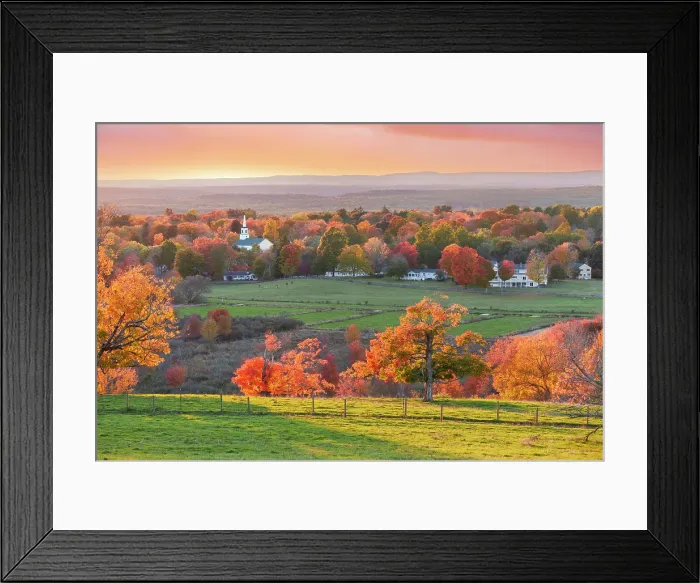 Framed Print : Church of Groton and Farm Land Groton, Massachusetts, New England, USA Framed Print : Church of Groton and Farm Land Groton, Massachusetts, New England, USA
