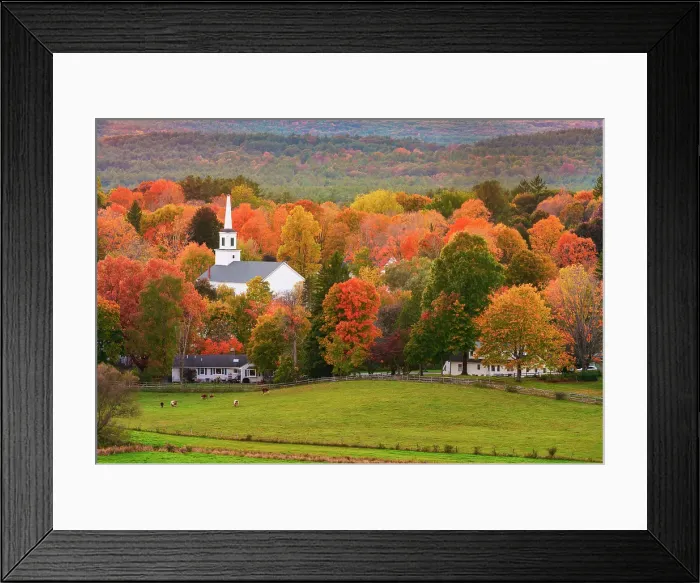 Framed Print : Church of Groton and Farm Land Groton, Massachusetts, New England, USA Framed Print : Church of Groton and Farm Land Groton, Massachusetts, New England, USA