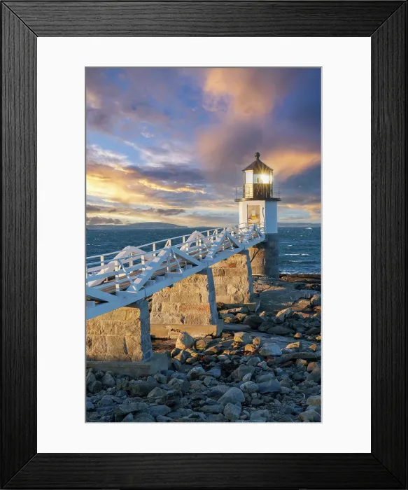 Framed Print : Marshall Point Lighthouse at Sunrise Port Clyde, , Maine, New England, USA Framed Print : Marshall Point Lighthouse at Sunrise Port Clyde, , Maine, New England, USA