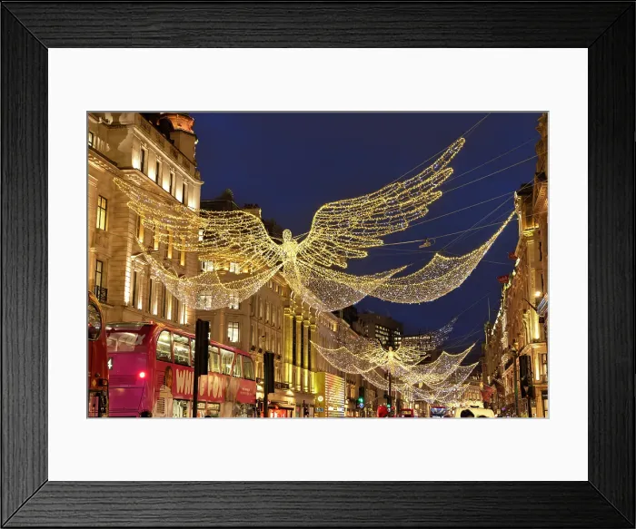 Framed Print : The Angel on Regent Street, at Christmas, West End, London, England, UK Framed Print : The Angel on Regent Street, at Christmas, West End, London, England, UK