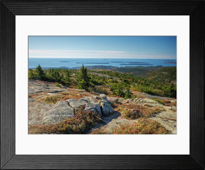 Framed Print : Cadillac Mountain, Mount Desert Island, Acadia National Park, Maine, United States Framed Print : Cadillac Mountain, Mount Desert Island, Acadia National Park, Maine, United States