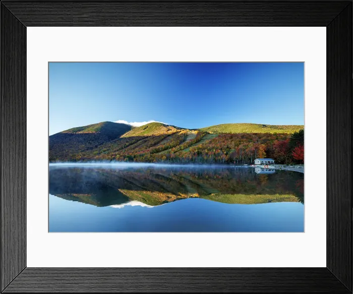 Framed Print : Echo Lake, Franconia, New Hampshire, New England, USA Framed Print : Echo Lake, Franconia, New Hampshire, New England, USA