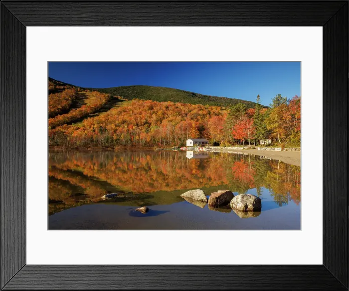 Framed Print : Echo Lake, Franconia, New Hampshire, New England, USA Framed Print : Echo Lake, Franconia, New Hampshire, New England, USA