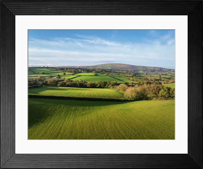 Framed Print : Aerial view of rolling Dartmoor countryside, Devon, England. Autumn (November) 2023 Framed Print : Aerial view of rolling Dartmoor countryside, Devon, England. Autumn (November) 2023