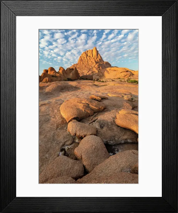 Framed Print : Ancient granite mountains and rock formations at sunrise, Spitzkoppe, Namib Desert, Namibia Framed Print : Ancient granite mountains and rock formations at sunrise, Spitzkoppe, Namib Desert, Namibia