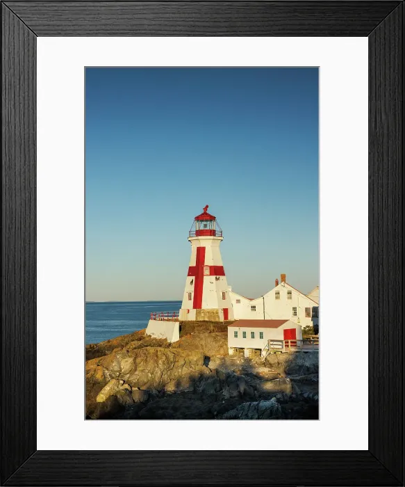Framed Print : East Quoddy Lighthouse, Campobello Island, New Brunswick, Canada