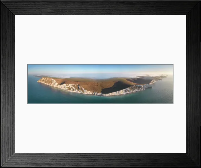 Framed Print : Aerial panorama over Swyre Head and the Jurassic Coast World Heritage Site, Dorset, England, UK, Feb 2023 Framed Print : Aerial panorama over Swyre Head and the Jurassic Coast World Heritage Site, Dorset, England, UK, Feb 2023