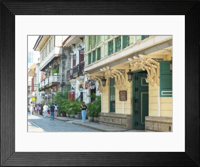 Framed Print : Intramuros (Spanish Old Town), Manila, capital of The Philippines