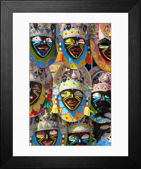 Framed Print : Masks for sale at the Ati-Atihan festival, Kalibo, Aklan Province, Pany Island, Philippines Framed Print : Masks for sale at the Ati-Atihan festival, Kalibo, Aklan Province, Pany Island, Philippines