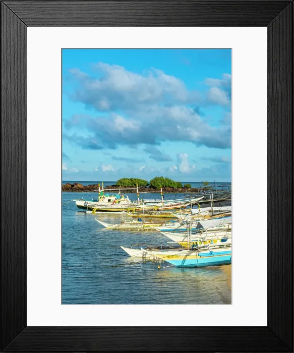 Framed Print : Bangka boats, Gigantes Islands, Iloilo Province, Western Visayas, Philippines Framed Print : Bangka boats, Gigantes Islands, Iloilo Province, Western Visayas, Philippines