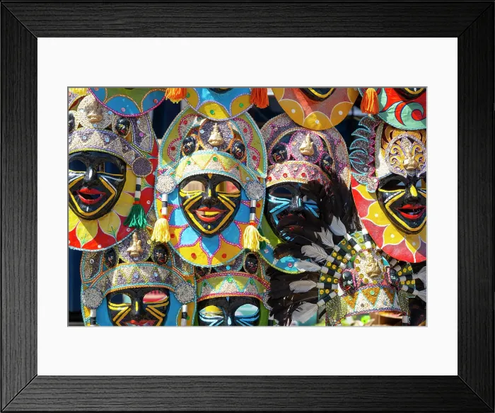 Framed Print : Masks for sale at the Ati-Atihan festival, Kalibo, Aklan Province, Pany Island, Philippines Framed Print : Masks for sale at the Ati-Atihan festival, Kalibo, Aklan Province, Pany Island, Philippines
