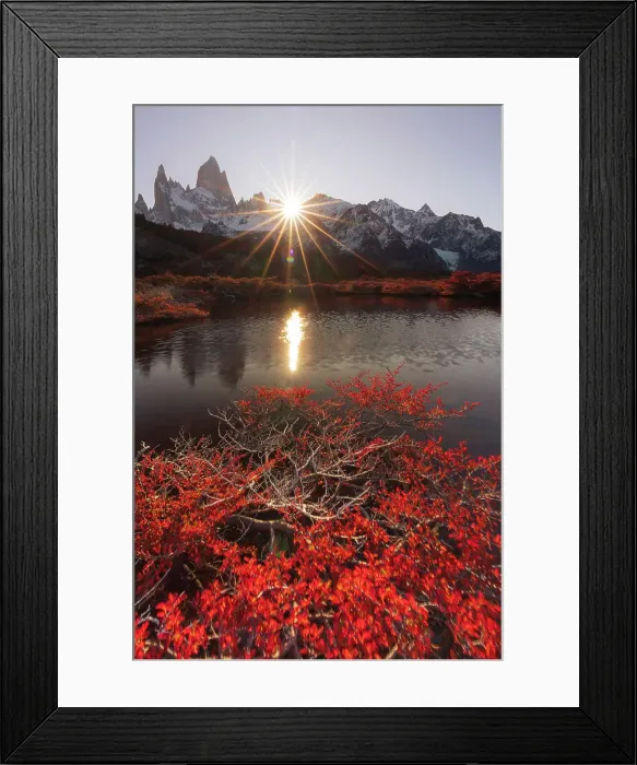 Framed Print : Fitzroy mountain near El Chalten reflecting in a pond in the Los Glacier National Park, Patagonia, Argentina Framed Print : Fitzroy mountain near El Chalten reflecting in a pond in the Los Glacier National Park, Patagonia, Argentina