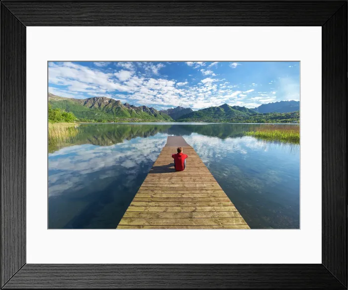 Framed Print : Annone lake, Brianza, Lecco province, Lombardy, Italy (MR) Framed Print : Annone lake, Brianza, Lecco province, Lombardy, Italy (MR)