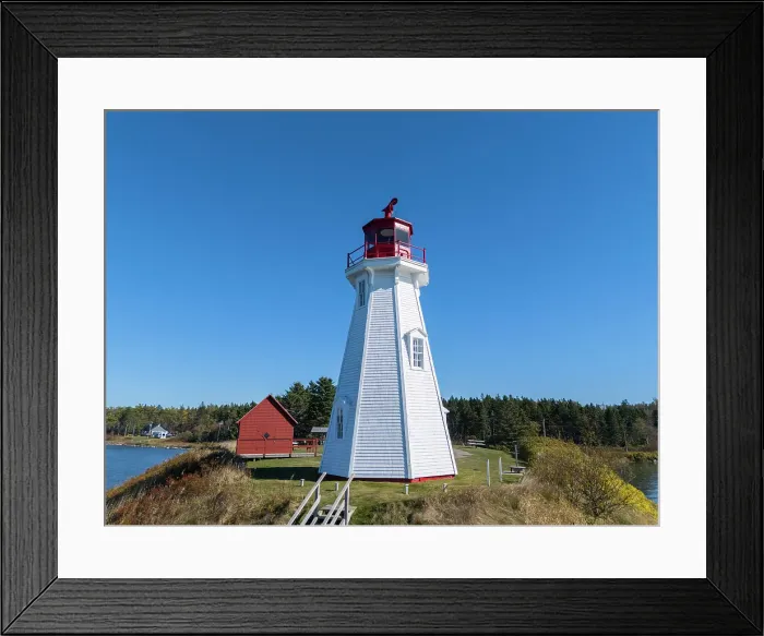 Framed Print : Mulholland Point Lighthouse Welshpool, Campobello Island, New Brunswick, Canada Framed Print : Mulholland Point Lighthouse Welshpool, Campobello Island, New Brunswick, Canada