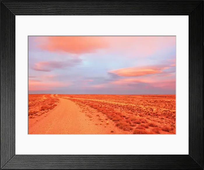 Framed Print : A dirty road in the Patagonian steppe at twilight, Bosques Petrificados de Jaramillo National Park, Santa Cruz, Deseado, Patagonia, Argentina Framed Print : A dirty road in the Patagonian steppe at twilight, Bosques Petrificados de Jaramillo National Park, Santa Cruz, Deseado, Patagonia, Argentina