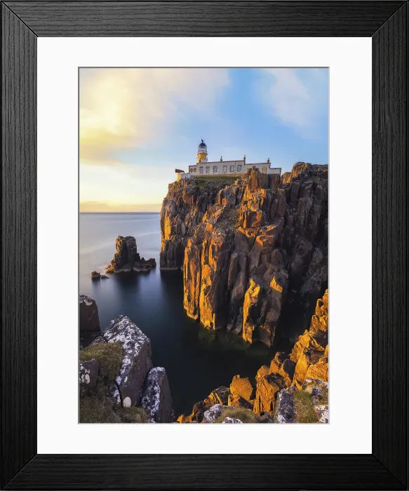 Framed Print : Sunset at Neist Point lighthouse, Isle of Skye, Inner Hebrides, Highlands, Scotland, United Kingdom Framed Print : Sunset at Neist Point lighthouse, Isle of Skye, Inner Hebrides, Highlands, Scotland, United Kingdom