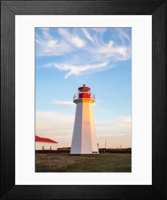 Framed Print : Shipwreck Point lighthouse, Prince Edward Island, Canada
