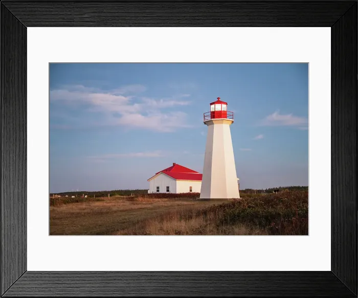 Framed Print : Shipwreck Point lighthouse, Prince Edward Island, Canada