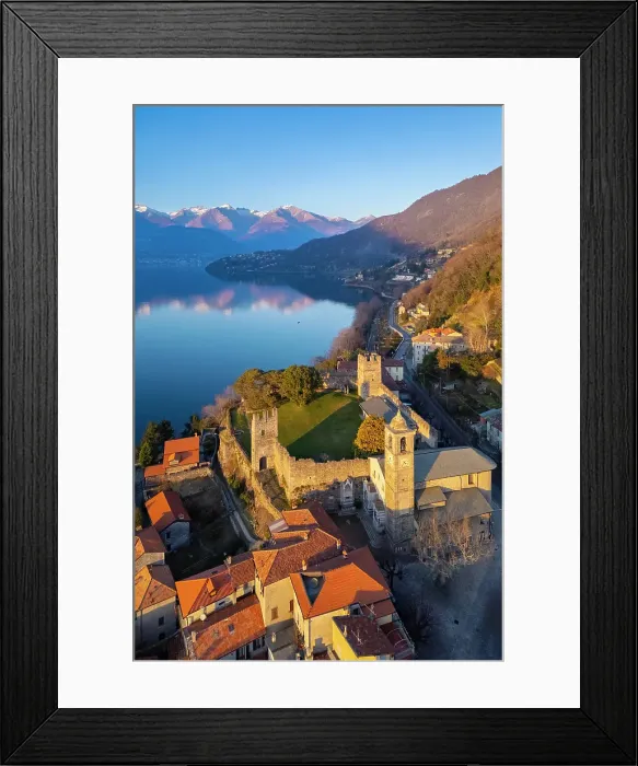 Framed Print : Village of Corenno Plinio. Dervio, Lake Como, Lecco province, Lombardy, Italy Framed Print : Village of Corenno Plinio. Dervio, Lake Como, Lecco province, Lombardy, Italy