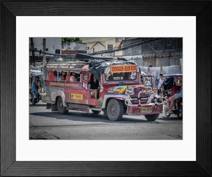 Framed Print : Jeepney bus, Kalibo, Aklan Province, Pany Island, Philippines Framed Print : Jeepney bus, Kalibo, Aklan Province, Pany Island, Philippines