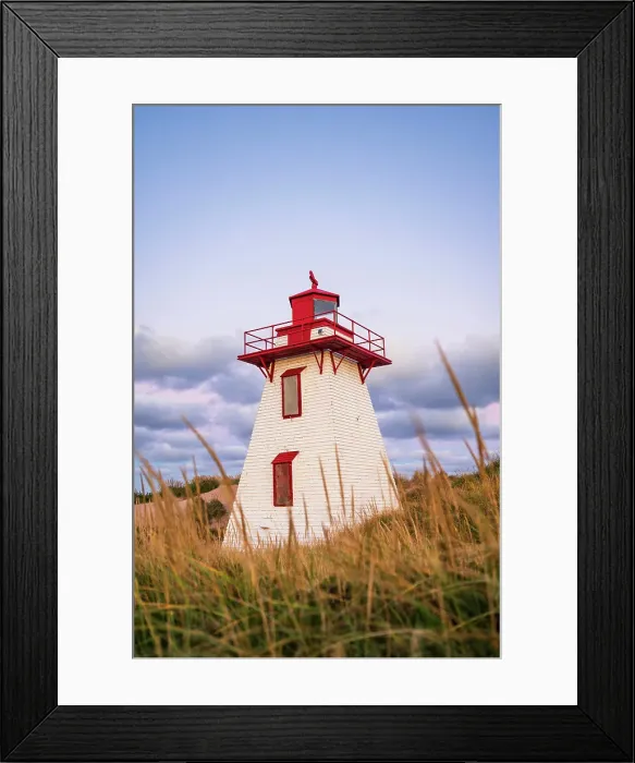Framed Print : St. Peters harbour lighthouse, Prince Edward Island, Canada Framed Print : St. Peters harbour lighthouse, Prince Edward Island, Canada