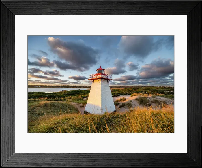 Framed Print : St. Peters harbour lighthouse, Prince Edward Island, Canada Framed Print : St. Peters harbour lighthouse, Prince Edward Island, Canada