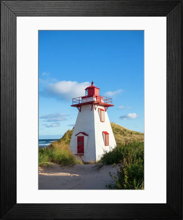 Framed Print : St. Peters harbour lighthouse, Prince Edward Island, Canada Framed Print : St. Peters harbour lighthouse, Prince Edward Island, Canada