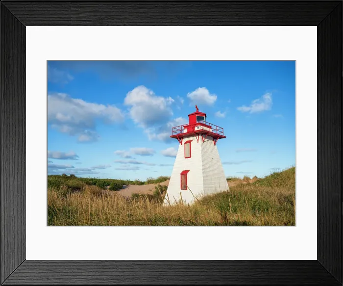 Framed Print : St. Peters harbour lighthouse, Prince Edward Island, Canada Framed Print : St. Peters harbour lighthouse, Prince Edward Island, Canada