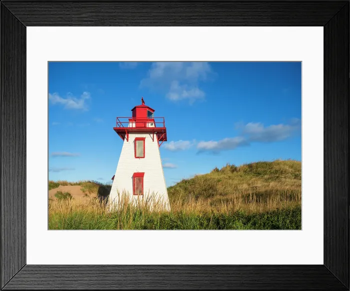 Framed Print : St. Peters harbour lighthouse, Prince Edward Island, Canada Framed Print : St. Peters harbour lighthouse, Prince Edward Island, Canada
