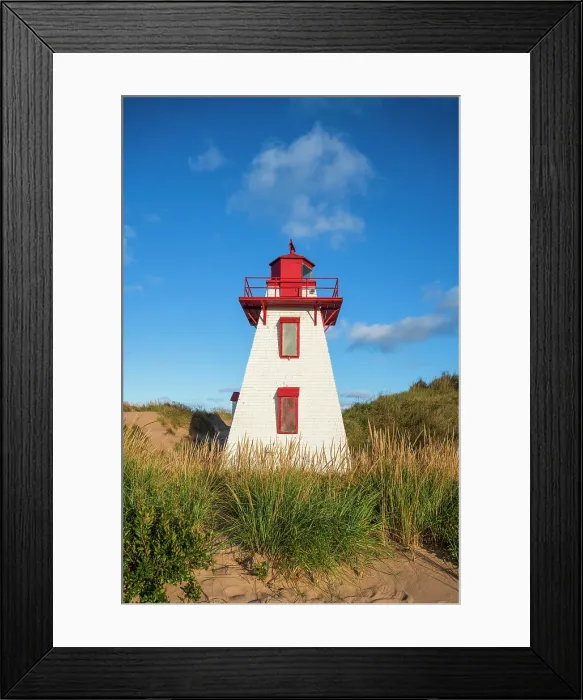Framed Print : St. Peters harbour lighthouse, Prince Edward Island, Canada Framed Print : St. Peters harbour lighthouse, Prince Edward Island, Canada