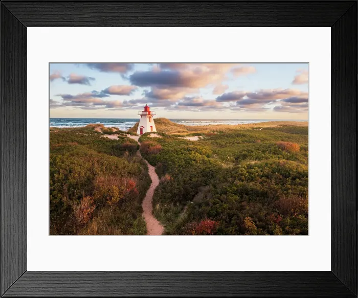 Framed Print : St. Peters harbour lighthouse, Prince Edward Island, Canada Framed Print : St. Peters harbour lighthouse, Prince Edward Island, Canada