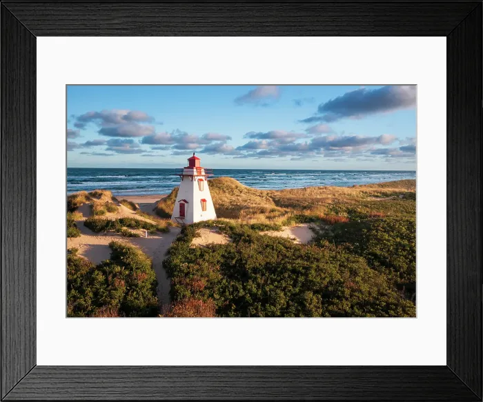 Framed Print : St. Peters harbour lighthouse, Prince Edward Island, Canada Framed Print : St. Peters harbour lighthouse, Prince Edward Island, Canada