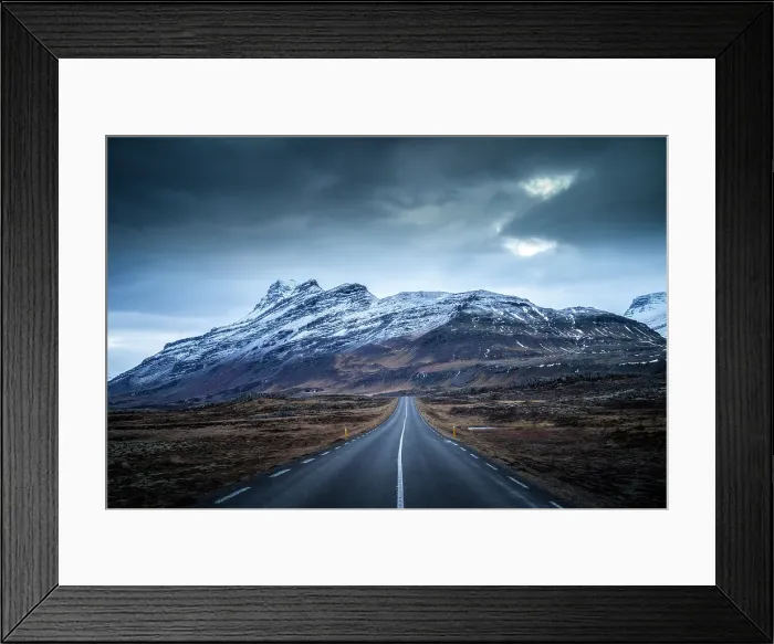 Framed Print : Eastern Iceland: on the road in the eastern fjords region Framed Print : Eastern Iceland: on the road in the eastern fjords region