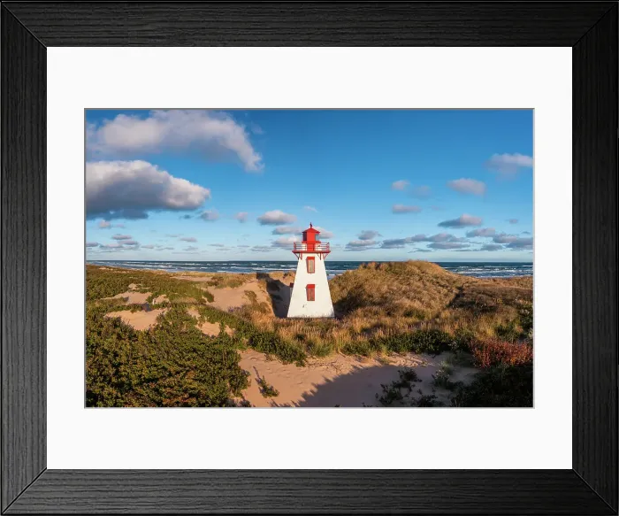 Framed Print : St. Peters harbour lighthouse, Prince Edward Island, Canada Framed Print : St. Peters harbour lighthouse, Prince Edward Island, Canada