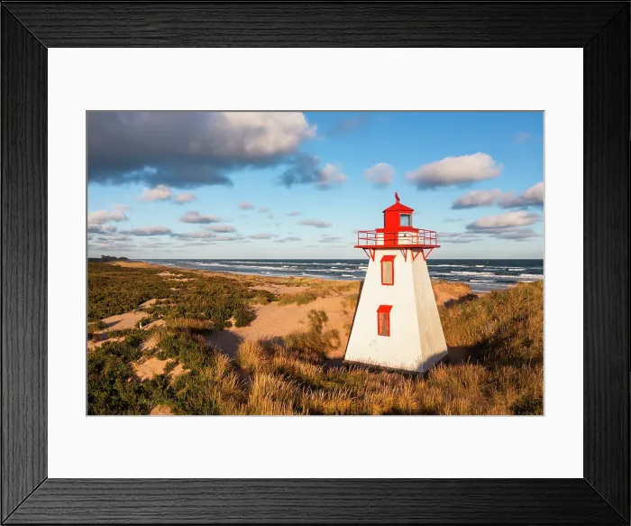 Framed Print : St. Peters harbour lighthouse, Prince Edward Island, Canada Framed Print : St. Peters harbour lighthouse, Prince Edward Island, Canada