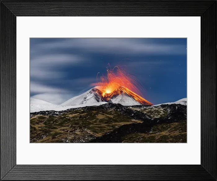 Framed Print : South-East crater of mount Etna during the eruption, Piano Vetore, Regalna, Catania province, Sicily, Italy Framed Print : South-East crater of mount Etna during the eruption, Piano Vetore, Regalna, Catania province, Sicily, Italy