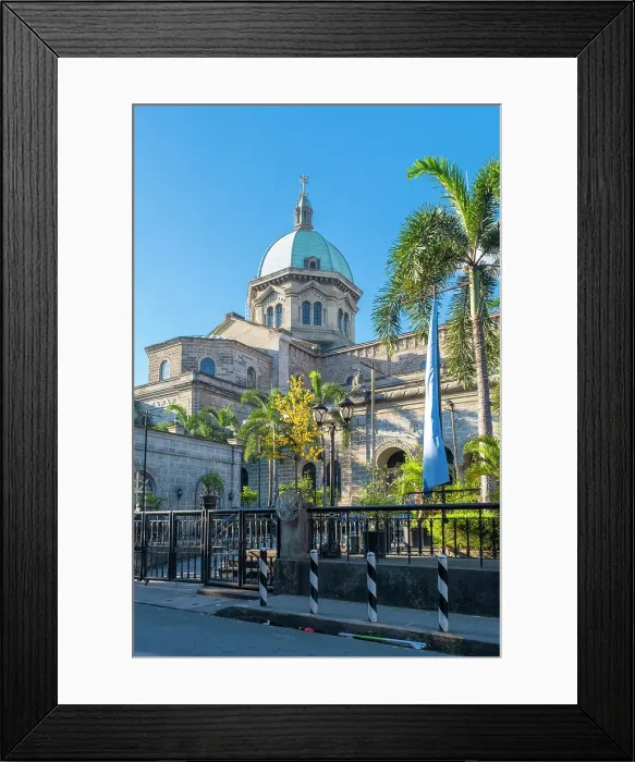 Framed Print : Manila Cathedral, Intramuros, Manila, capital of The Philippines