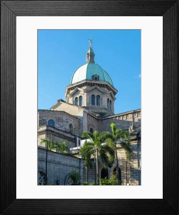 Framed Print : Manila Cathedral, Intramuros, Manila, capital of The Philippines