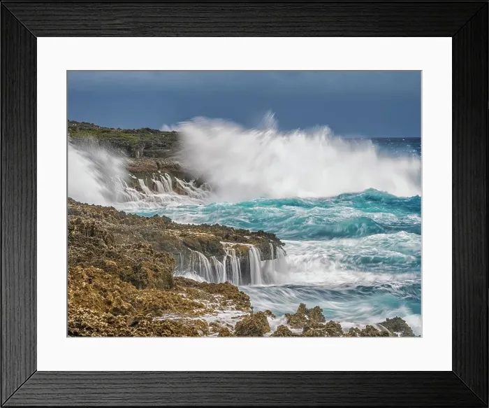 Framed Print : Rough sea along Grand Cayman's ironshore at Pedro St. James during the development of Hurricane Helene. Cayman Islands, British West Indies Framed Print : Rough sea along Grand Cayman's ironshore at Pedro St. James during the development of Hurricane Helene. Cayman Islands, British West Indies
