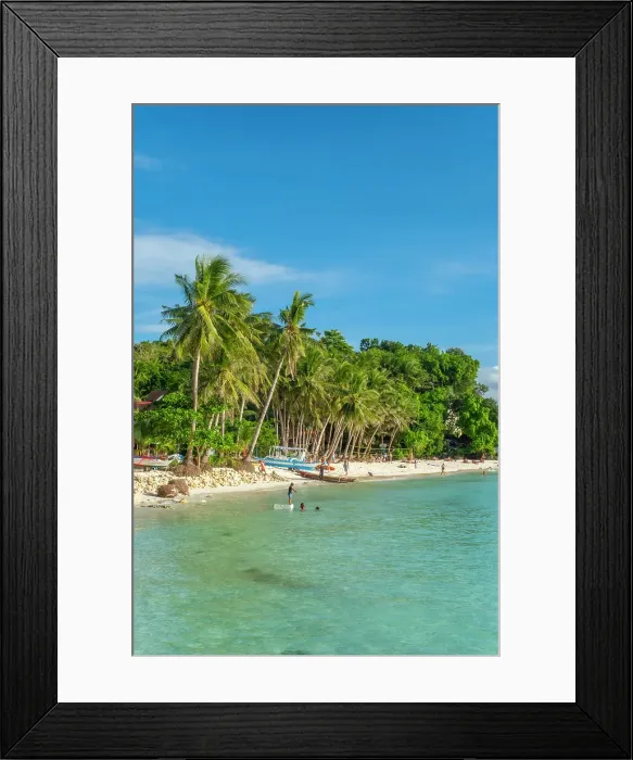 Framed Print : Diniwid Beach, Boracay Island, Aklan Province, Western Visayas, Philippines