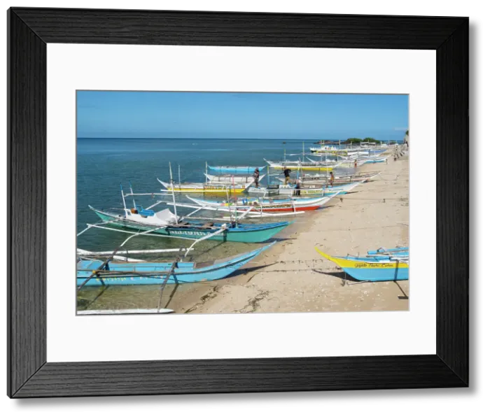 Framed Print : Bangka boats, Gigantes Islands, Iloilo Province, Western Visayas, Philippines Framed Print : Bangka boats, Gigantes Islands, Iloilo Province, Western Visayas, Philippines