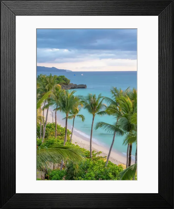 Framed Print : Boracay Island, Aklan Province, Western Visayas, Philippines