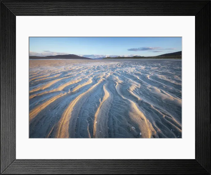 Framed Print : Sand patterns on Luskentyre beach, Isle of Harris, Outer Hebrides, Scotland, UK, March 2023 Framed Print : Sand patterns on Luskentyre beach, Isle of Harris, Outer Hebrides, Scotland, UK, March 2023