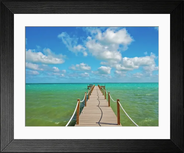 Framed Print : Pier on North Sound, Grand Cayman, Cayman Islands, British West Indies Framed Print : Pier on North Sound, Grand Cayman, Cayman Islands, British West Indies